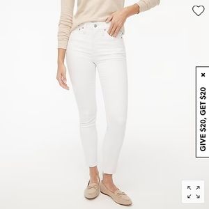 J. Crew white high-rise skinny jean, size 28, never been worn